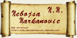 Nebojša Markanović vizit kartica
